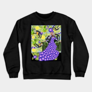 Frida Khalo in Purple Crewneck Sweatshirt